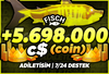 ⭐[RGB MYTHİCAL!]⭐FİSCH +5.698.000 C$ ✅HIZLI