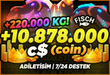 ⭐RGB SECRET!⭐FİSCH +10M/10.878.000 C$ ✅HIZLI