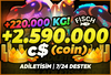 ⭐RGB SECRET!⭐FİSCH +2M/2.590.000 C$ ✅HIZLI