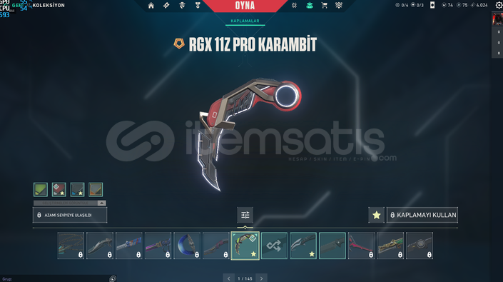 RGX Karambit Ulupençe Vandal BattlePass  RGX Karambit Ulupençe Vandal BattlePass
