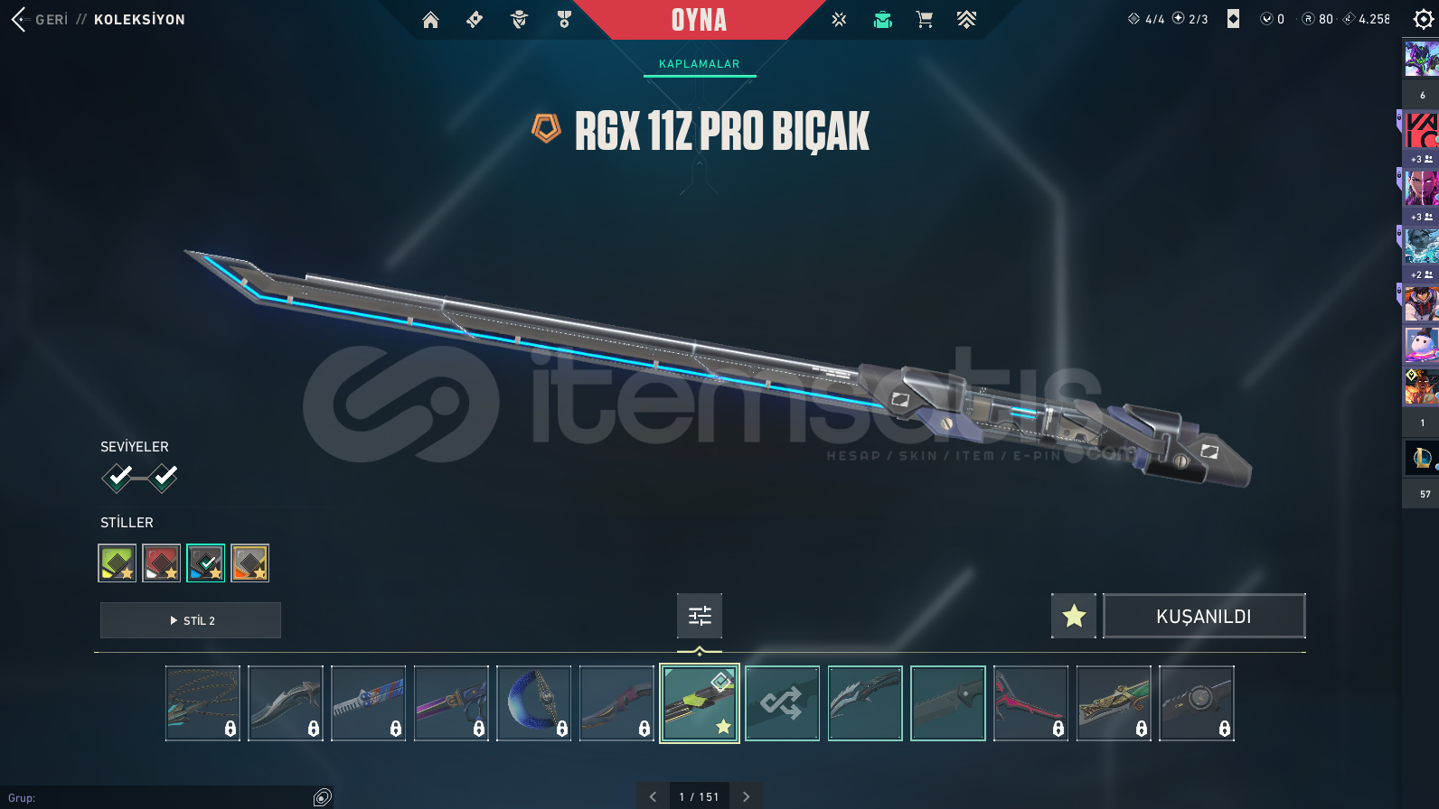 RGX KATANALI VANDAL SKİNLİ MAİNLİK HESAP RGX KATANALI VANDAL SKİNLİ MAİNLİK HESAP