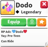 Ride dodo