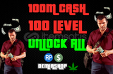 ✨ 100M Cash + 100 LVL + Unlock ALL - GTA ✨