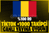 ( RO ) Tiktok +1K Takipçi Yayınlık Hesap