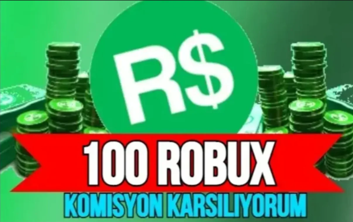 ROBLOX 100 ROBUX - GÜVENİLİR - KOMİSYON BİZDEN