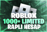 ROBLOX 1000+ RAP’li Limited Hesap