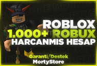 ⭐️ROBLOX 1.000+ ROBUX HARCANMIŞ HESAP⭐️