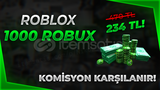 (1429) ROBLOX 1000 ROBUX KOMİSYON KARŞILANIR!