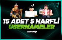 ⭐ROBLOX 15 ADET 5 HARFLİ USERNAME⭐