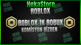 ⭐Roblox 1K Robux [Komisyon Bizden]⭐ + GARANTİ