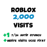 ✨• ROBLOX 2,000 VISITS [SİTENİN EN UCUZU!!]