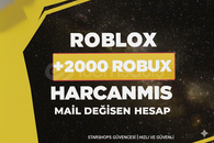 SON STOK⭐️ROBLOX 2.000+ ROBUX HARCANMIŞ HESAP⭐️