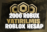 Roblox | 2.000 Robux Yatırılmış Hesap 