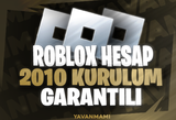 Roblox 2010 Kurulum Garantili Hesap