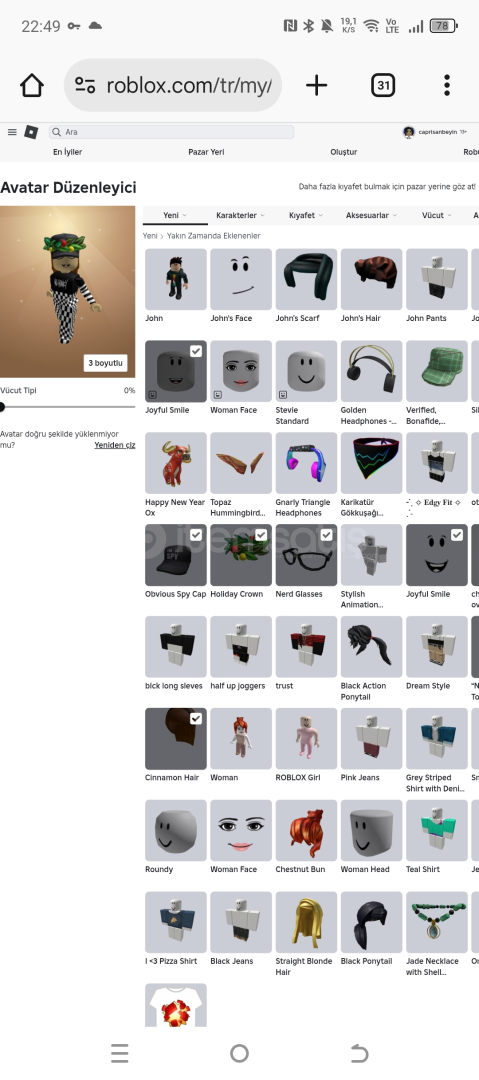 Roblox 2020 Tarihli kız hesabı  Roblox 2020 Tarihli kız hesabı