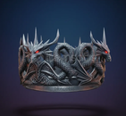 Roblox 3D Hazır UGC - Dragon Crown Accessory