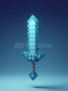 Roblox 3D Hazır UGC - Minecraft Elmas Kılıç