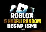 Roblox | 5 Harfli Random Hesap İsmi