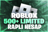 ROBLOX 500+ RAP’li Limited Hesap