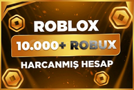 ⭐ROBLOX 10.000+ ROBUX HARCANMIŞ HESAP!⭐