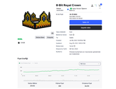 Roblox 8-Bit Royal Crown limited