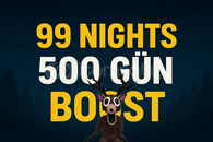 Roblox 99 Nights - 500 Gün Garanti Boost????