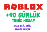 ☘️Roblox ☘️ 90 GÜNLÜK TEMİZ HESAP ☘️