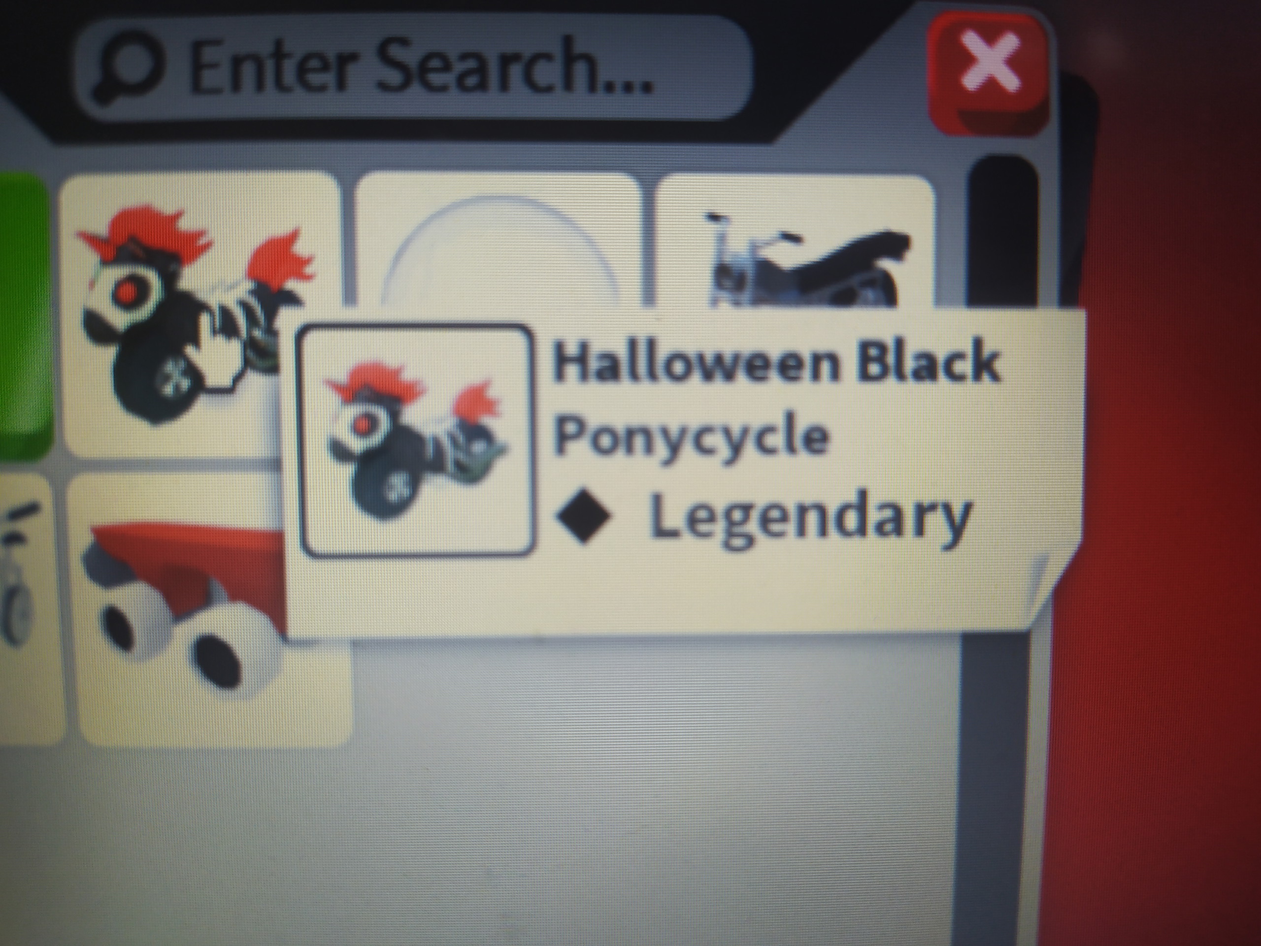 Roblox adopt me Halloween black ponycycle İtemsatış