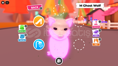 Roblox Adopt Me Mega Neon Ghost Wolf