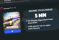 Roblox Anomic 5MN Oyun Parası