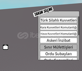 ROBLOX ASKERİ KAMPLAR İÇİN TAKIM SEÇME EKRANI