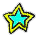 ROBLOX BEE SWARM CYAN STAR STICKER