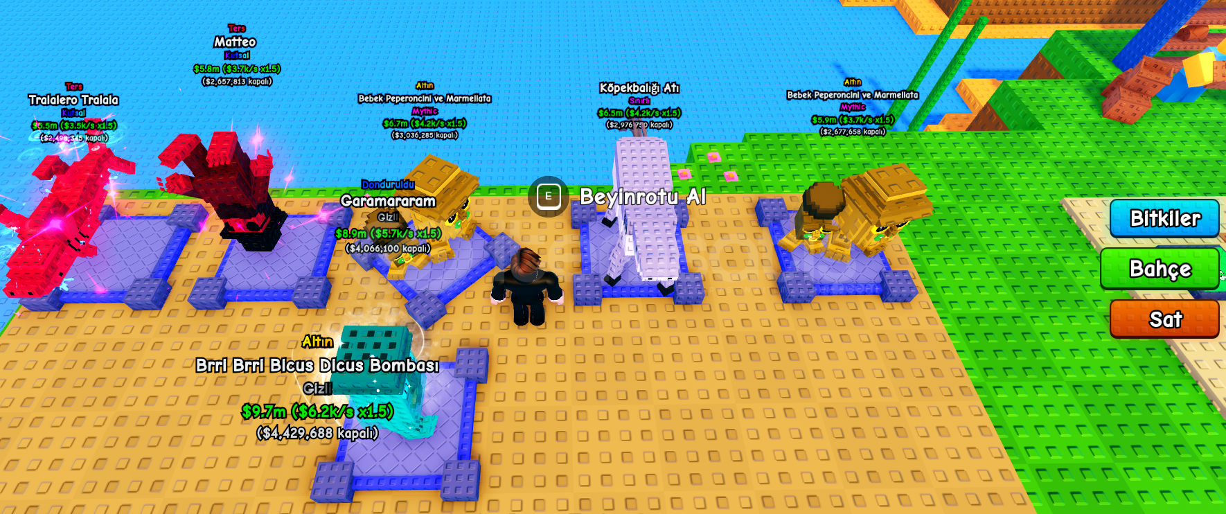 Roblox Bitkiler vs Brainrots Tüm Petler Roblox Bitkiler vs Brainrots Tüm Petler