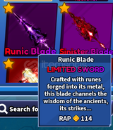 Roblox Blade Ball Runic Blade