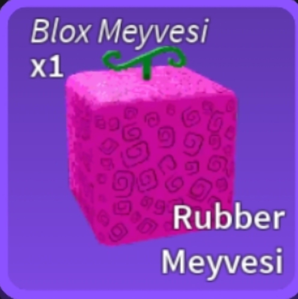 Roblox Blox Fruits Rubber İtemsatış