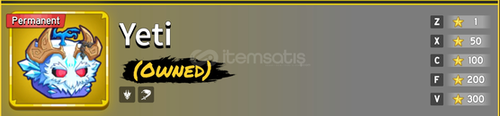 Roblox blox fruits yeti