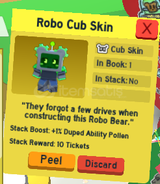 Roblox bss robo cub buddy + cub buddy voucher 