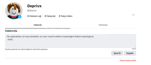 ⭐Roblox Deprivx Nadir İsimli Hesap⭐