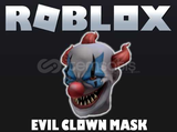 ⭐️Roblox❤️Evil Clown Mask❤️