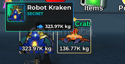 Roblox fish it Secret robot kraken