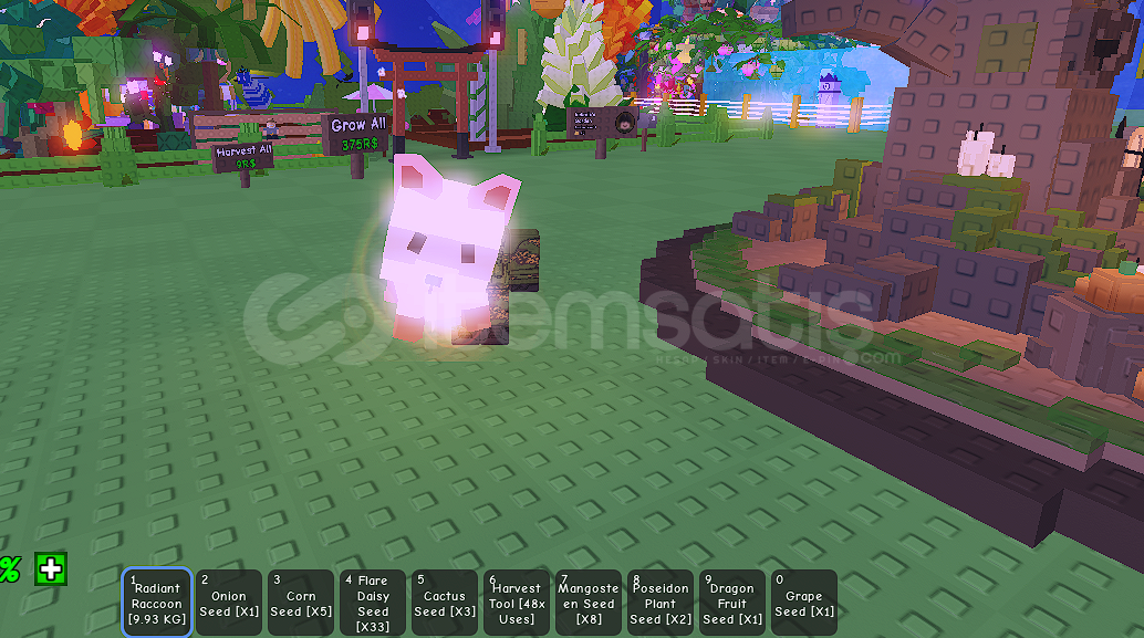 Roblox grow a garden radiant racoon Roblox grow a garden radiant racoon