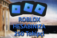 Roblox Hesabınıza 250 Takipçi | %100