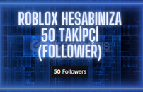 Roblox Hesabınıza 50 Takipçi (Follower) Roblox Hesabınıza 50 Takipçi (Follower)