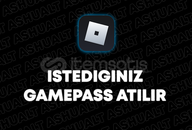 ⚡ Roblox İstediğiniz Gamepass Atılır⚡