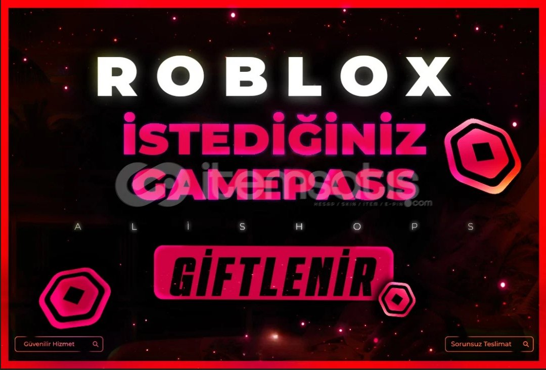 ROBLOX İSTEDİĞİNİZ GAMEPASS GİFTLENİR!! ROBLOX İSTEDİĞİNİZ GAMEPASS GİFTLENİR!!