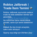 ⚡ Roblox Jailbreak | Trade İtem Temini ⚡