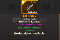 roblox Kat X Cat Knife 2