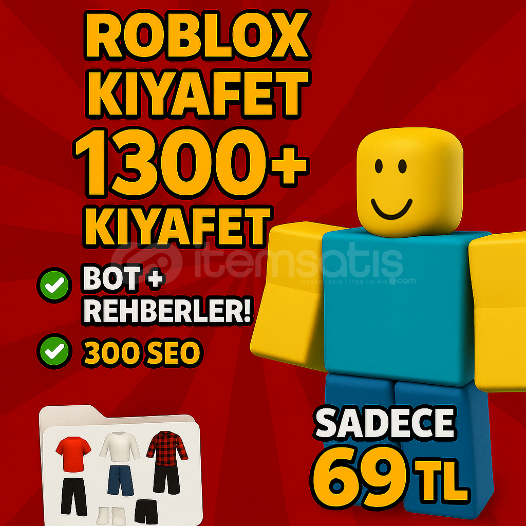 Roblox Kıyafet Satış Sistemi – 5'i 1 Arada! Roblox Kıyafet Satış Sistemi – 5'i 1 Arada!