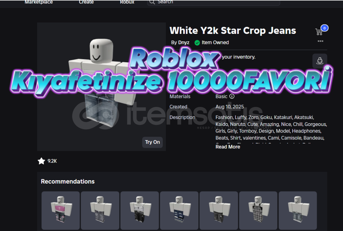 Roblox Kıyafetinize 10000 Favori Botsuz Roblox Kıyafetinize 10000 Favori Botsuz