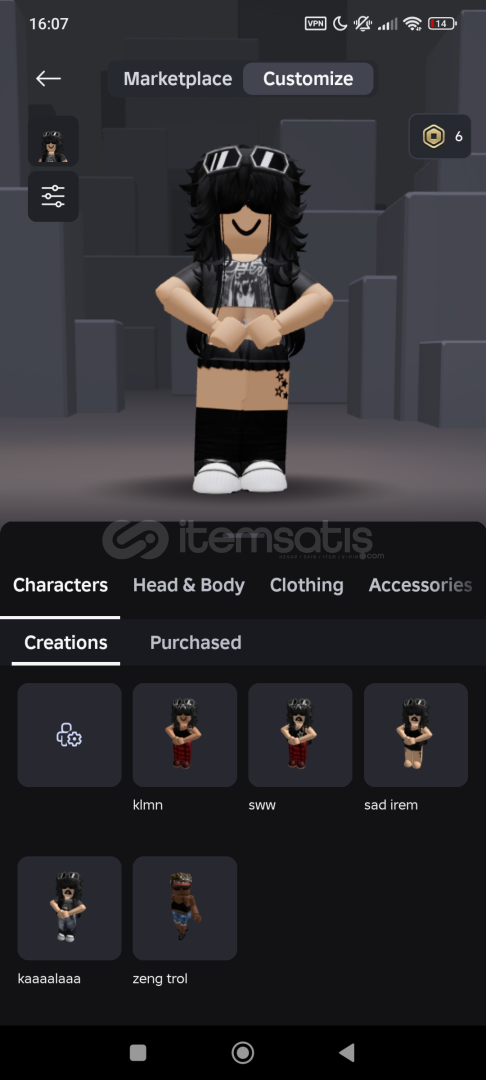 ROBLOX KIZ HESABI  ROBLOX KIZ HESABI